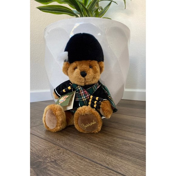 HARRODS, Knightsbridge, London 10" Piper Brown Bear Plush - Picture 1 of 9